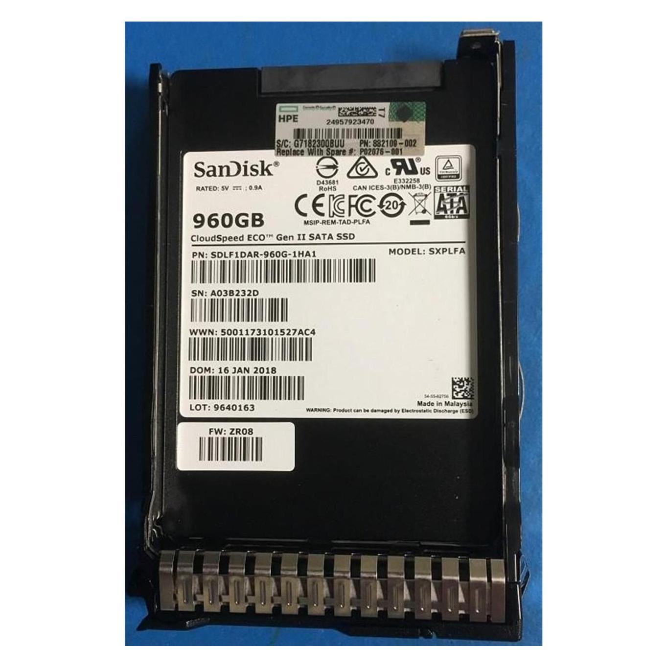 HPE DRV SSD 960GB SFF SATA (960 GB) (P02076-001)