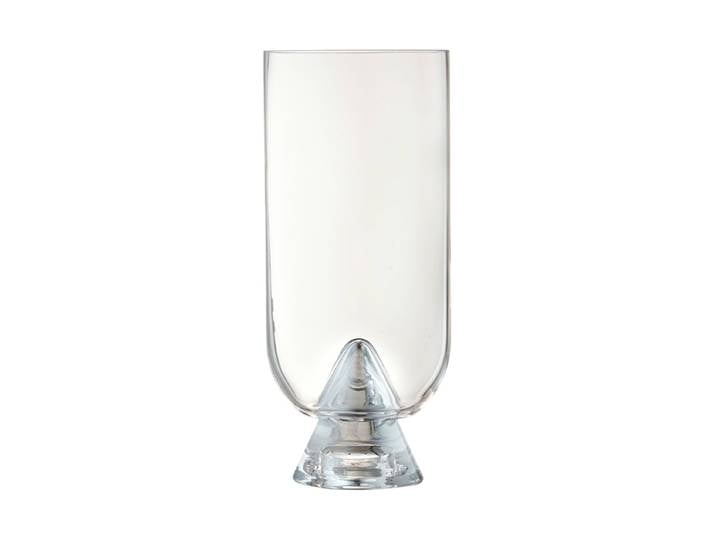 Design Vase „Glacies“ Ø 10.6 x 23.5 cm Transparent AYTM