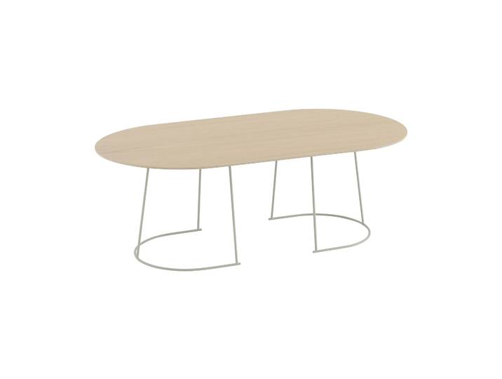 Muuto Airy Couchtisch large Lackiertes Eichenfurnier-off white