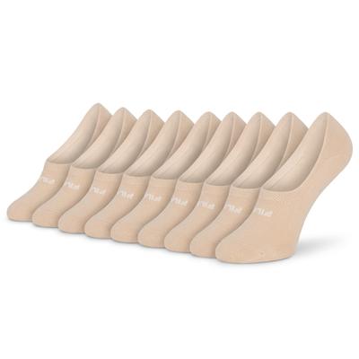 Füßlinge FILA "UNISEX GHOST SOCKS SILICONE HEEL INSIDE", Herren, Gr. 39-42, Sockengröße, beige (306, sand), Baumwollmischung, normal, Socken, mit Logo-Schriftzug