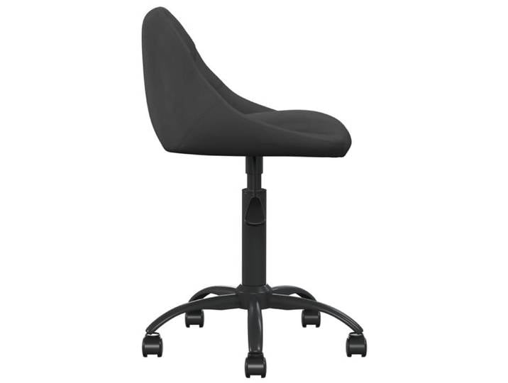 Chaise repas(1 pc) - Noir - Chaise de salle à manger - 1 personne - Noir Velours 44x46x(67.5-79) cm F4551