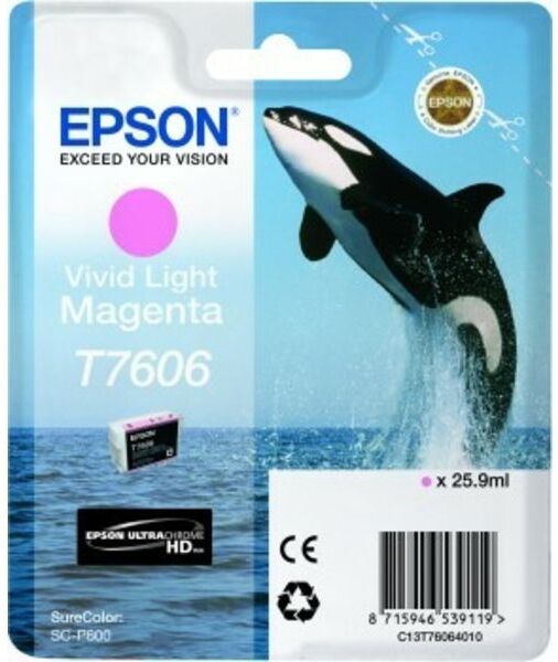 Epson T7606 (C13T76064010) Druckerpatrone Vivid Magenta Hell