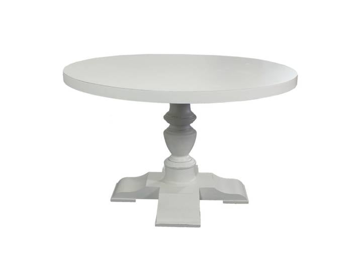 Runder Esstisch weiß shabby Landhausstil