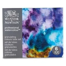 Winsor & Newton, Künstlerfarbe + Bastelfarbe, Aquarell Newton Granulation Colours 6er Set (5 ml)