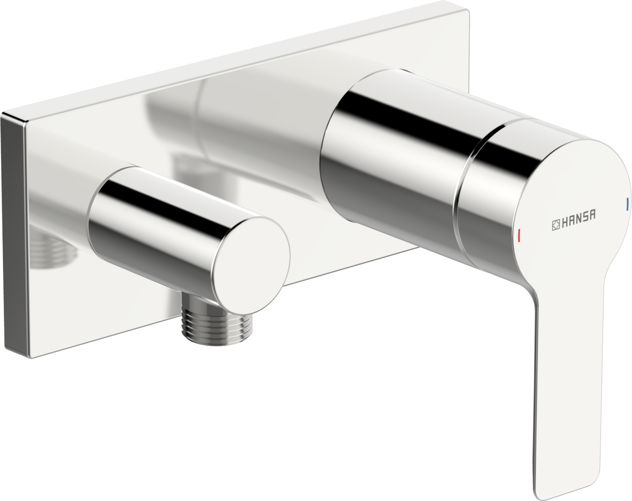 Hansamatrix Ligna mitigeur de douche 44549583 chromé , mitigeur monocommande encastré, sortie frontale