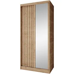 SCHWEBETÜRENSCHRANK Donatello mit 2 Türen. 100 cm, eiche Artisan