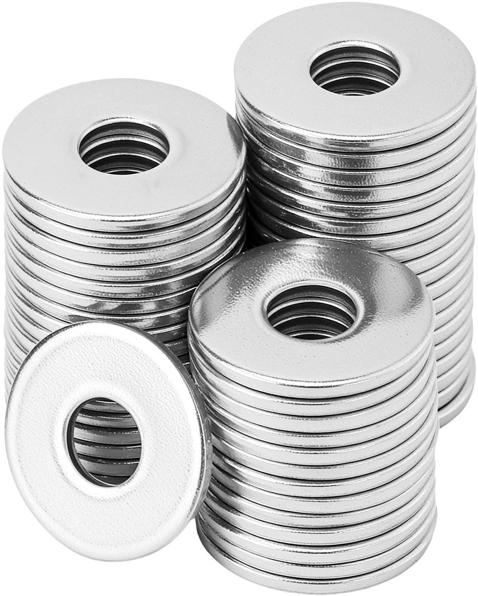 Dailygoods - 50 stuks M6 x 18mm vlakke ringen voor schroeven en bouten