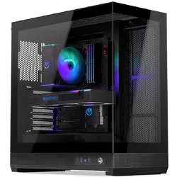 Endorfy Fishtank 6000 Flex (schwarz, Tempered Glass x 2) (ATX, E-ATX, mATX, Mini-ITX), PC Gehäuse, Schwarz