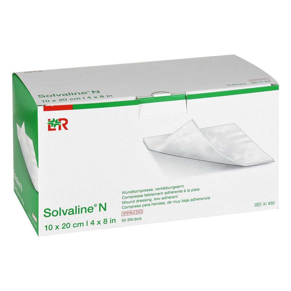 Lohmann & Rauscher GmbH & Co.KG Solvaline N 10x20 cm steril Kompressen 07598791