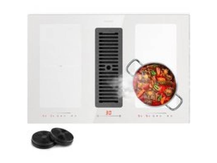 Klarstein Full House 77 Down Air System cuisinière à induction + hotte aspirante 444 m³/h CEE A