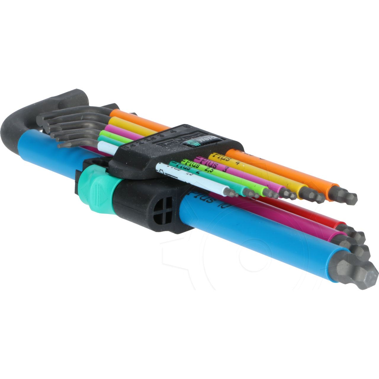 Wera Winkelschraubendrehersatz 6KT 9-tlg. SW1,5-10mm Farbcodierung im Ku.-Halter