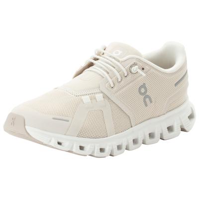 Sneaker ON RUNNING "ON RUNNING CLOUD 6", Damen, Gr. 40, beige (pearl, weiß), Synthetik, Schuhe Sneaker