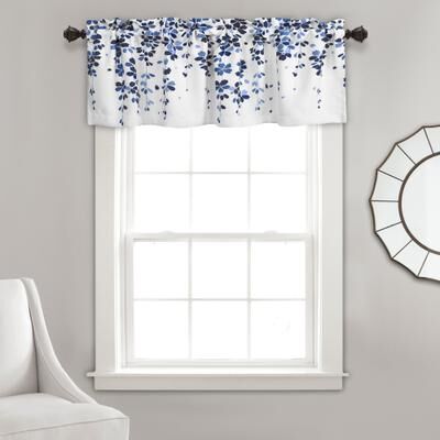 Lush Decor Weeping Flower Room Darkening Window Curtain Valance - 52x18