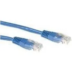 ACT Blue 20 meter U/UTP CAT5E patch cable with RJ45 connectors. Cat5e u/utp blue 20.00m (U/UTP, CAT5e, 20 m), Netzwerkkabel