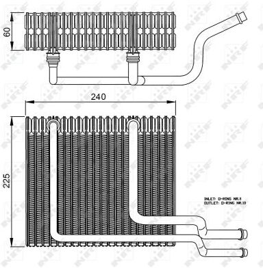 Nrf Verdampfer, Klimaanlage Easy Fit 36151 Für Renault