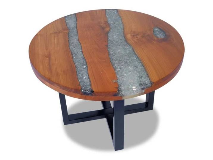 Table basse Teck Résine 60 cm