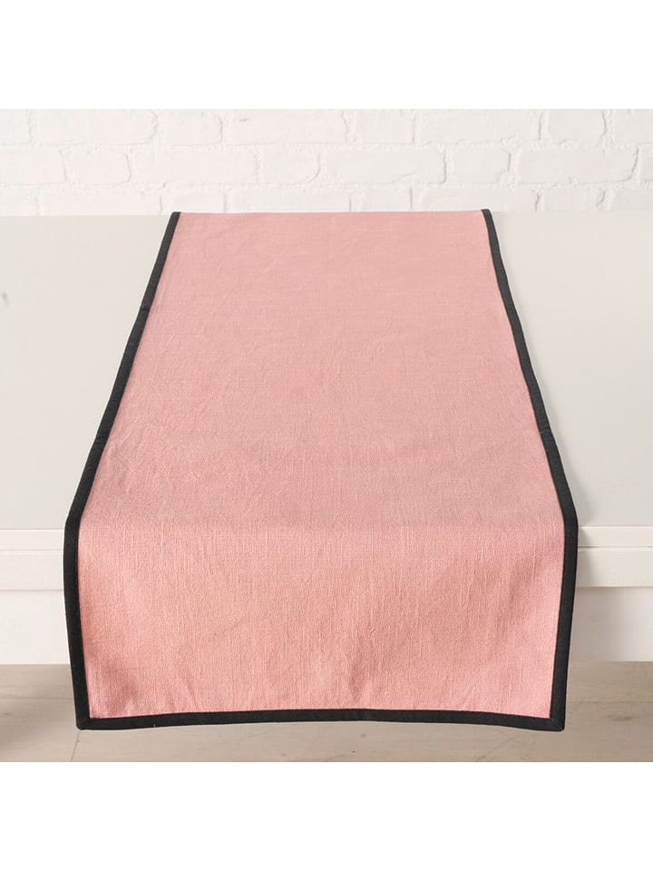 Boltze Tischläufer "Rosay" in Hellrosa - (L)140 x (B)40 cm - onesize