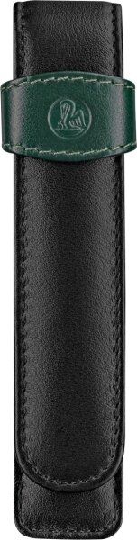 Pelikan Læderetui, 1 Pen, Black/green