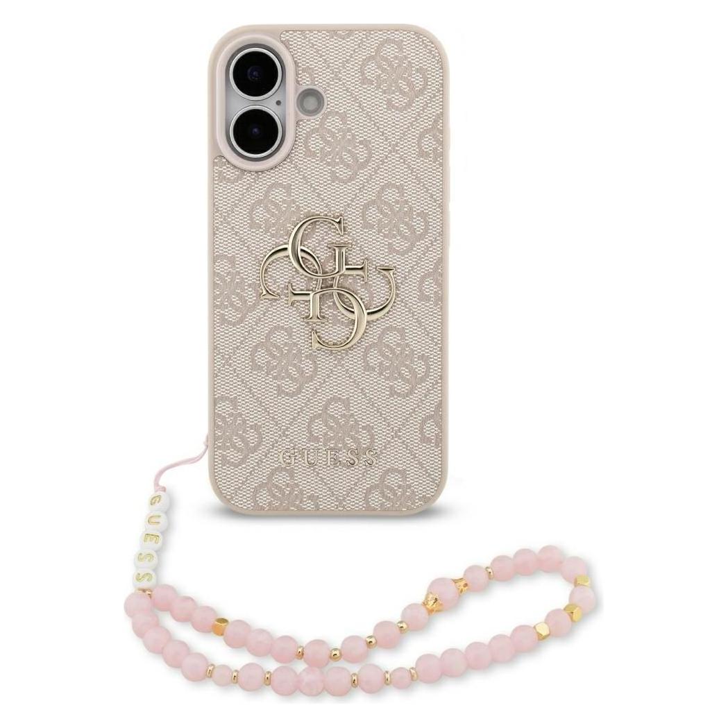 Guess 4G Strap 4G Classic Logo Case for iPhone 17 Pink (Apple iPhone 17) (GUHCP17SP4GMGSP)