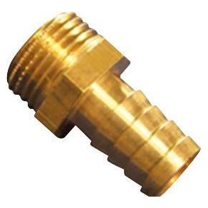 Arimex Messing-Schlauchnippel ½" Schlauchnippel und ½" Aussengewinde mit 6 Kanten zwischen Nippel und (744732004)