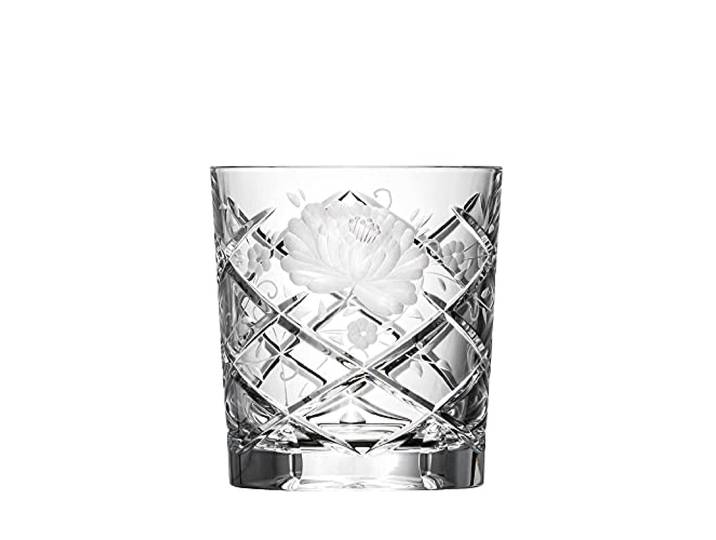 ARNSTADT KRISTALL Whiskyglas Wasserglas Sunrose (9 cm) - Kristallglas mundgeblasen · handgeschliffen · Handmade in Germany