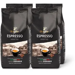 Tchibo - Espresso Kräftig - 4 x 1 kg Ganze Bohne - Intensität: 6/6
