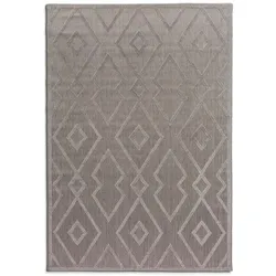 Outdoorteppich Tanya 160 x 230 cm Polypropylen Grau
