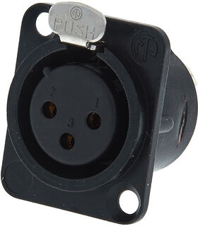 Neutrik NC3 FD-L-B-1 noir
