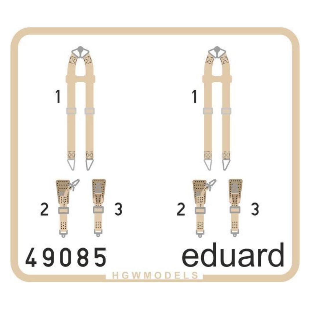 Eduard Seatbelts Luftwaffe WWII bombers SUPERFA (49085)