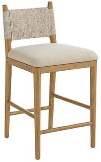 Bridget Counter Stool - Warm Maple with Bleached Weave - Ballard Designs