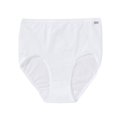 Taillenslip SPEIDEL "Britta", Damen, Gr. 42, weiß, Obermaterial: 95% Baumwolle, 5% Elasthan (LYCRA), unifarben, bequem, Unterhosen Taillenslip, bequem, elastisch, basic, Baumwollmix