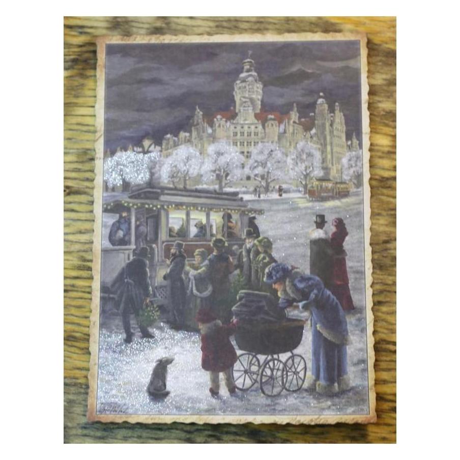 Pappnoptikum 5036 - Postkarte Winterausflug (mit Glimmer) (5036)