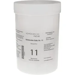 HOMOEOPATHIEFUCHS Schüssler-Salz Nummer 11 Silicea D12 Biochemie 4000 St Tabletten