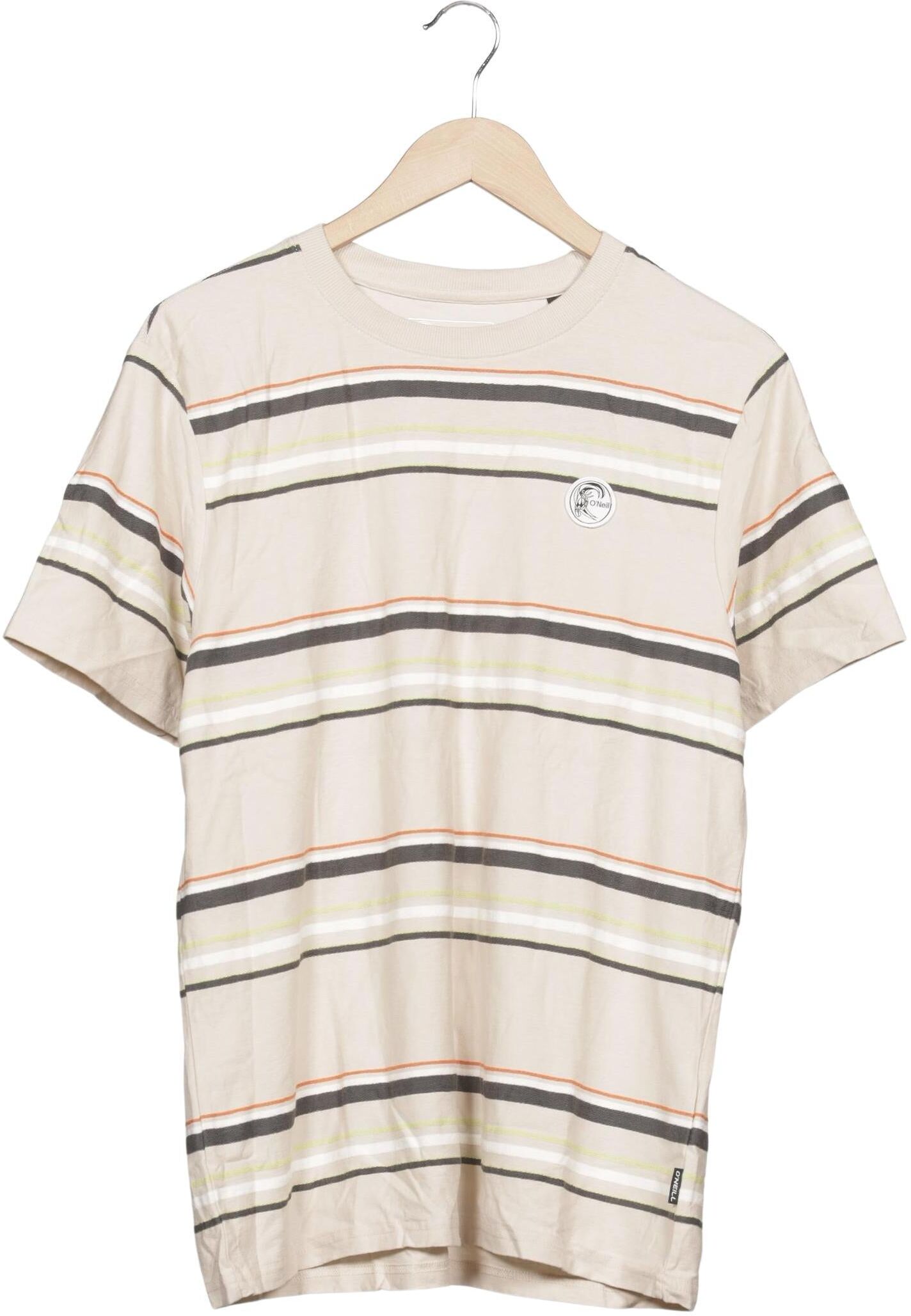 O Neill Herren T-Shirt, Beige, Gr. S, Baumwolle - Second Hand