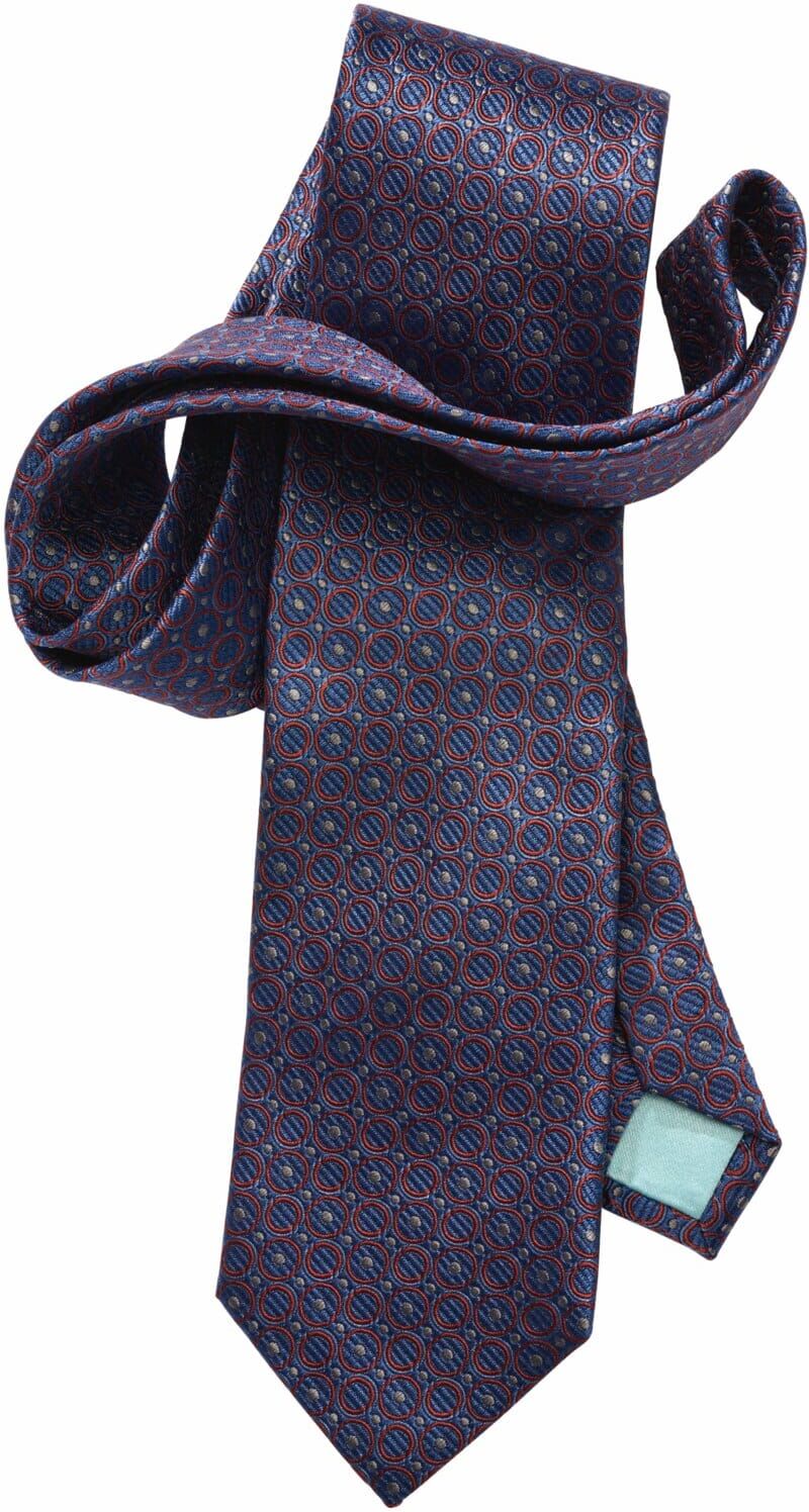 Mey & Edlich Kleine Kreise  Krawatte Blau 01