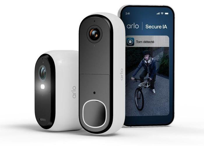 Arlo Essential 3 Buitenbeveiligingsset met 2K-resolutie camera en HD-videodeurbel
