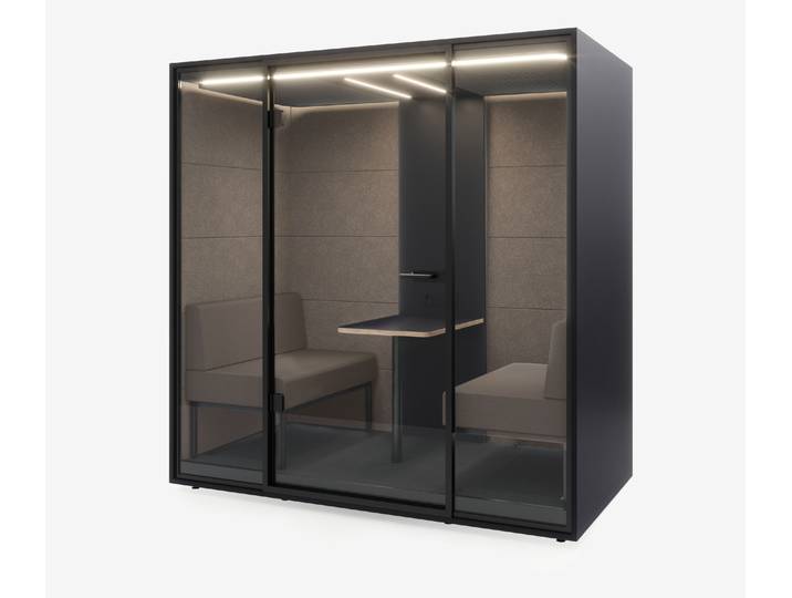 Meetingbox Quattro Anthrazit Anthrazit Kaffee Kaffee Standard Schwarz