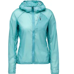 Black Diamond, Damen, Laufjacke, W Distance Wind Shell (Softshell Jacken) (S), Türkis