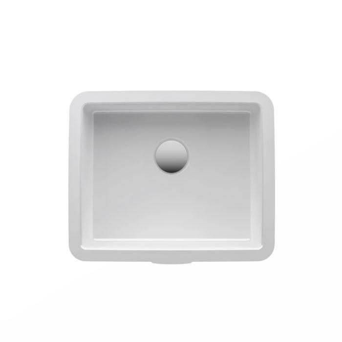 LAUFEN Living City Einbauwaschtisch 8124320001551 40x33,5cm, weiß, mit Überlauf, ohne Hahnloch