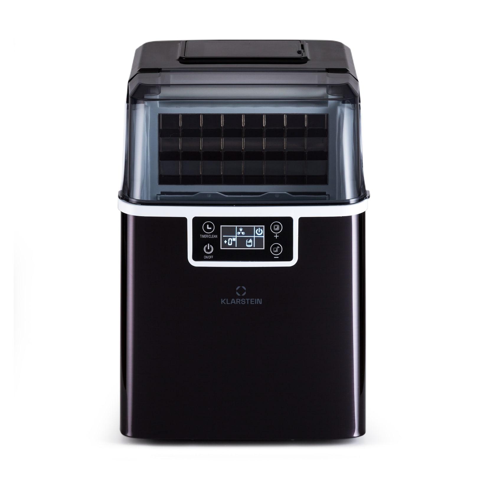 Chios Eiswürfelmaschine 20 kg/24 h Auto-Clean 3,2-Liter Wassertank Schwarz 3.2 Liter