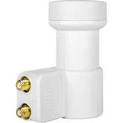 MegaSat HD-Profi Twin-LNB Teilnehmer-Anzahl: 2 Feedaufnahme: 40 mm vergoldete Anschlüsse, Wetterschutz Weiß 0401073