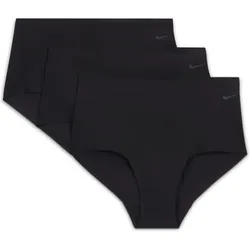 3er Pack NIKE Leak Protection: Perioden Hipster Unterhosen Mädchen 010 - black/cool grey S (128-137 cm)