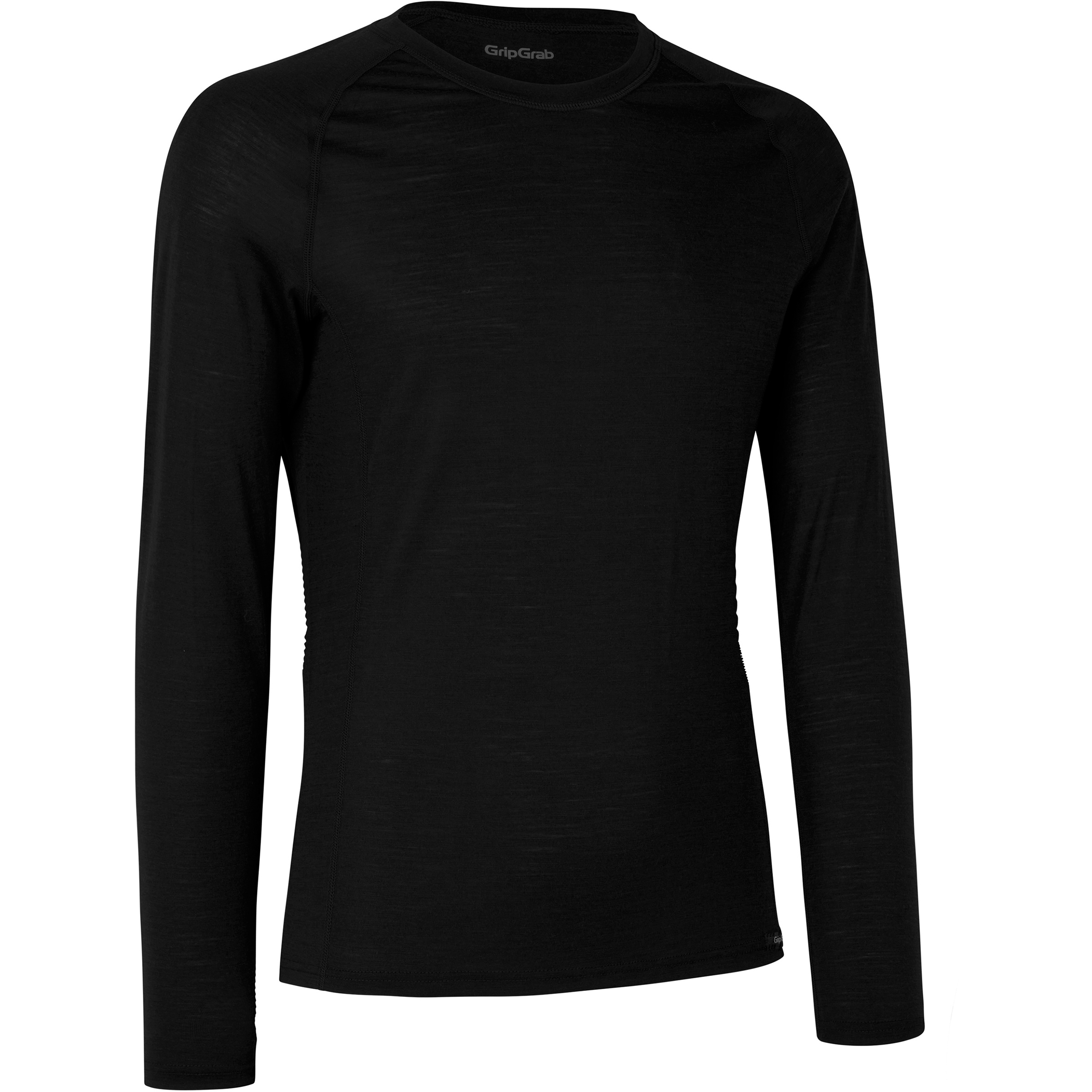 GripGrab Merino Blend Thermal Herren Langarm Unterhemden schwarz Größe M Rennrad | Gravel Schnell trocknend Merinowolle