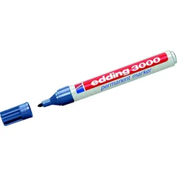 Permanentmarker edding 3000 stahlblau Packung mit 10 Stück