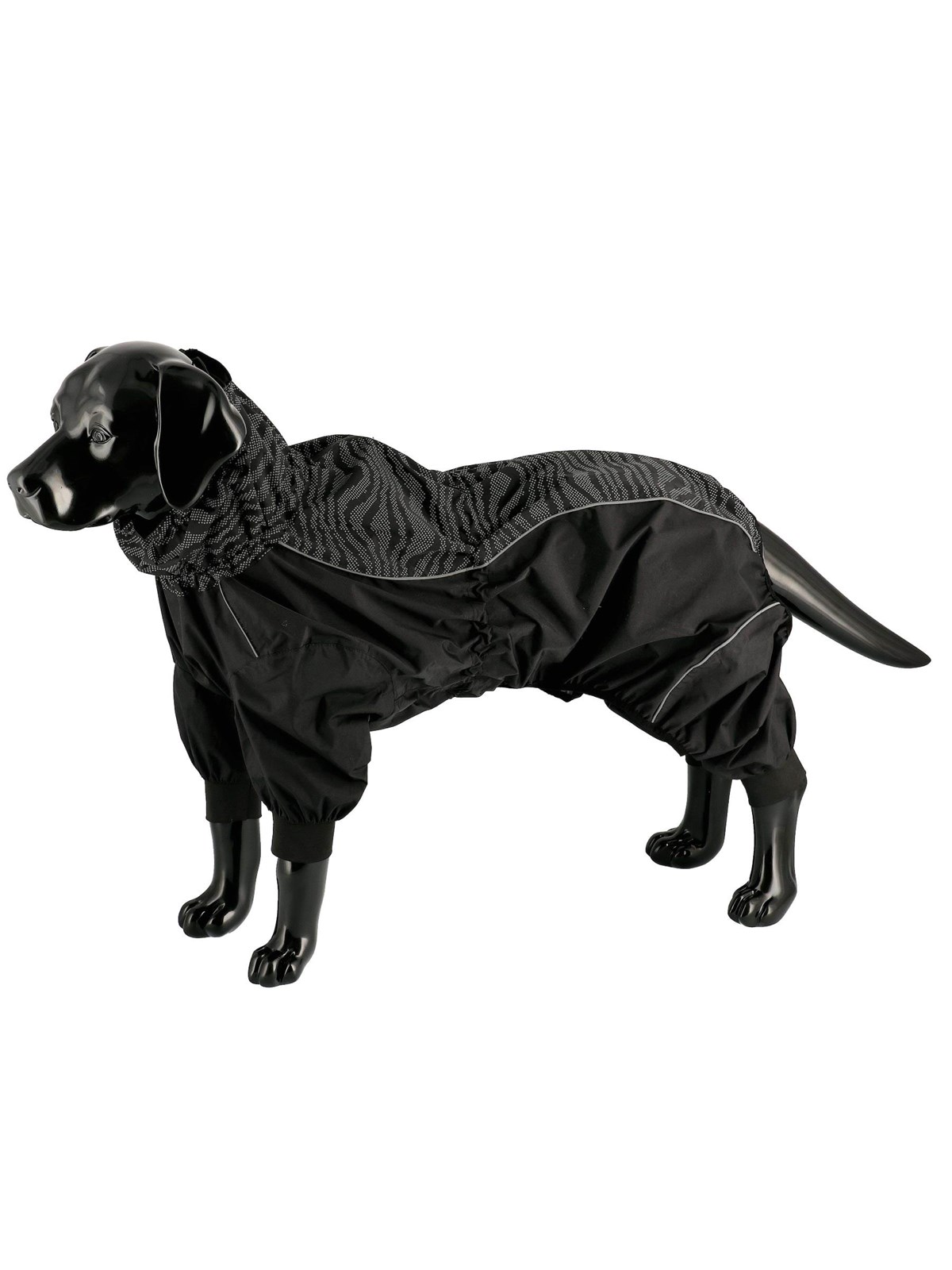 Dogman Dot Raincoat Waterproof Dog Overall Reflective Pattern 45cm