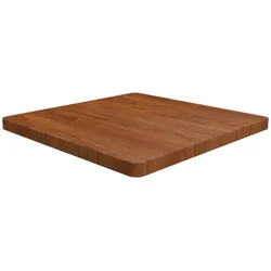 vidaXL Tischplatte Quadratisch Dunkelbraun 70x70x4cm Behandelte Eiche