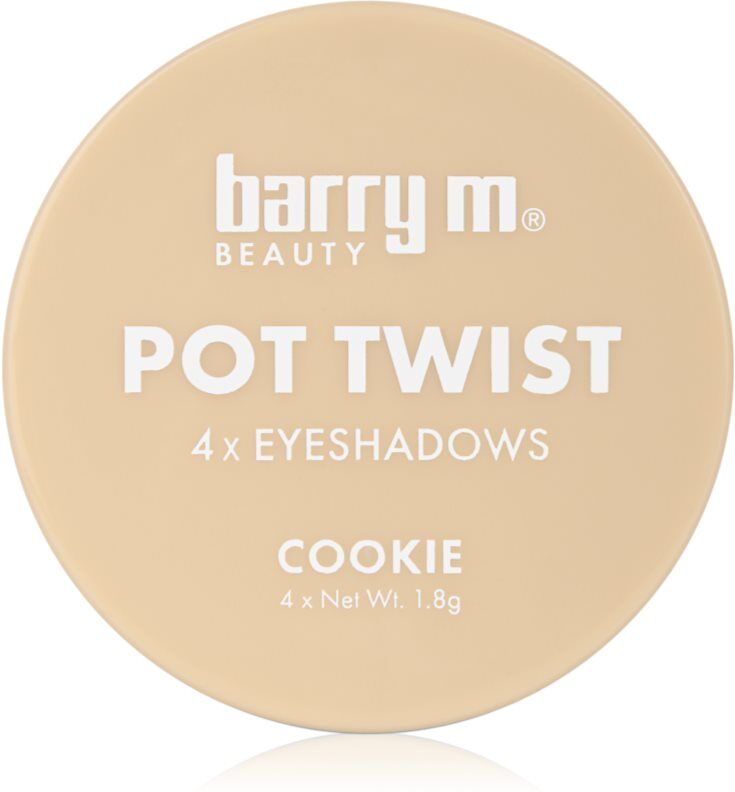 Barry M Pot Twist creamy eyeshadow shade Cookie 4x1.8 g