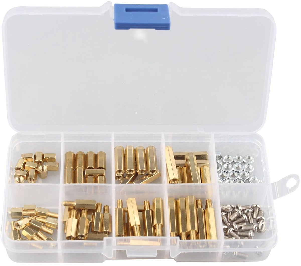 120 stuks M3 Messing Spacer Standoff Mannelijk-Vrouwelijke Schroefmoer Assortiment Kit