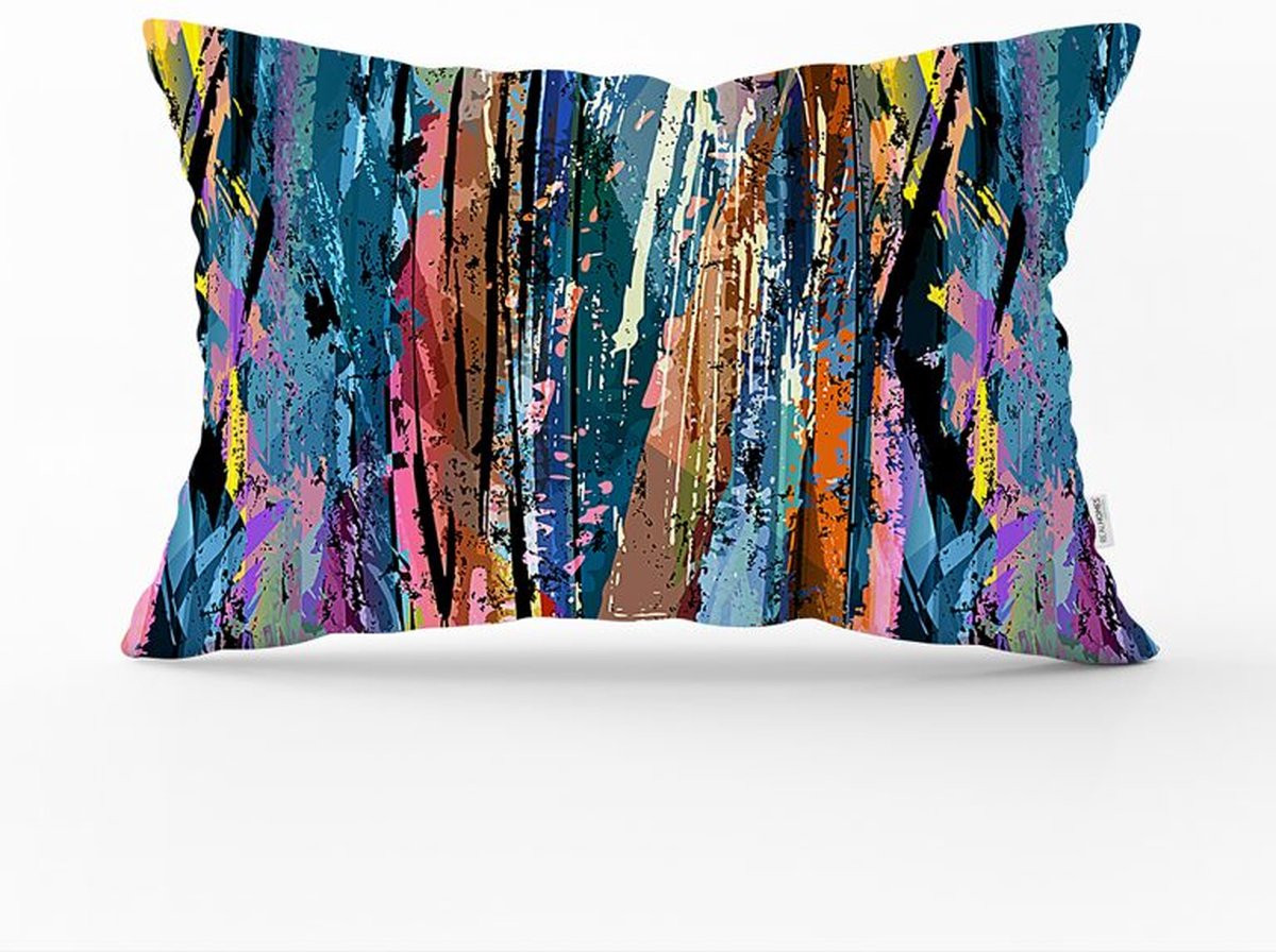 De Groen Home KUNST Velvet Kussenhoes - Waterverf - Fluweel - 30 x 50 cm