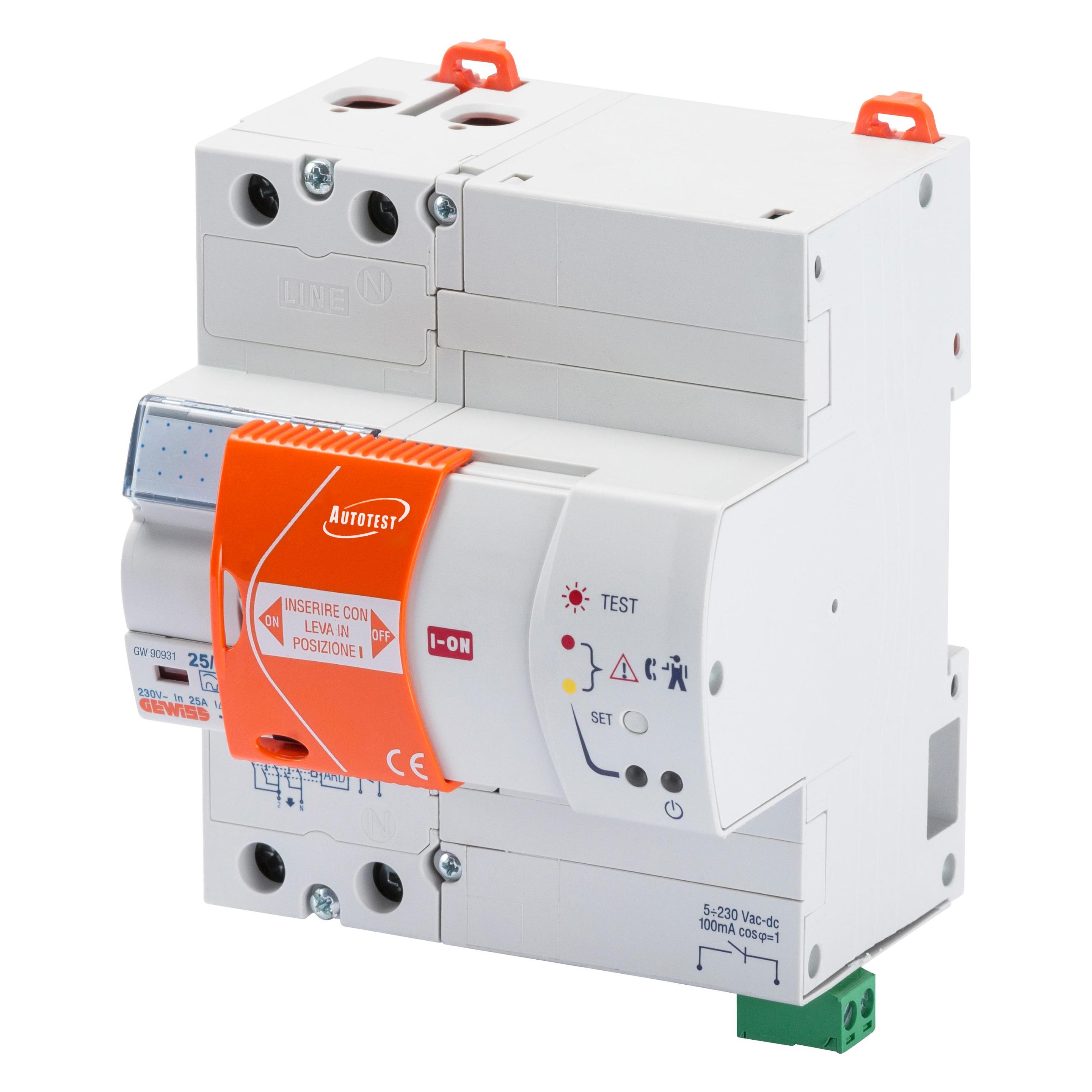 Gewiss GEWI GW90931 90Autotest FI25/0.03A 2P A IR 5TE (GW90931)